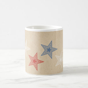 Patriotische Stars-Tasse Tasse