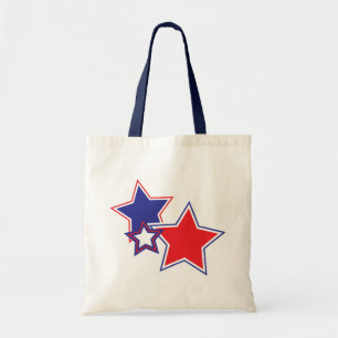Patriotische Stars Tote Tag Tragetasche