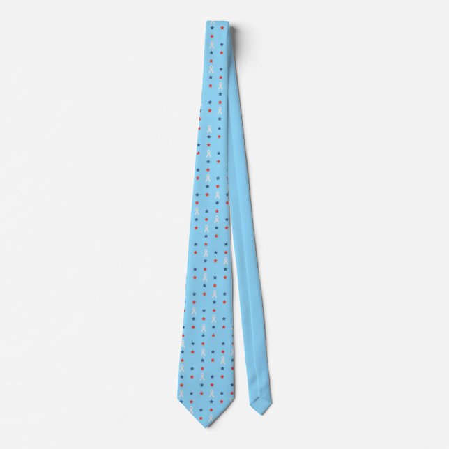 Patriotische Stars und Ribbons Necktie Krawatte (Vorderseite)