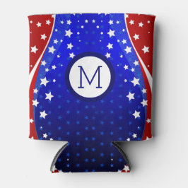 Patriotische Stars und Streifen Abstrakte amerikan Dosenkühler