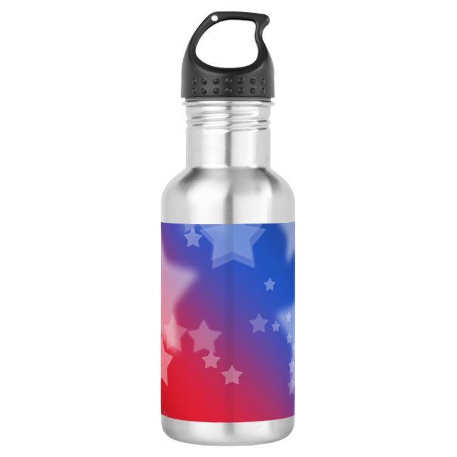 Patriotische Stars Wasserflasche (Vorderseite)