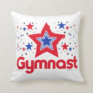Patriotische Stern-Gymnastik durch Golly Mädchen Kissen