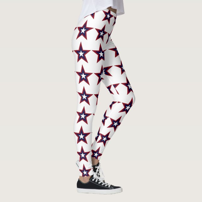 PATRIOTISCHE STERN-LEGGINGS, AMERIKANISCHER LEGGINGS (Rechts)