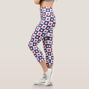 Patriotische Sterne  Capri Leggings