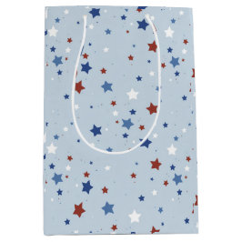 Patriotische Sterne-Geschenktasche Mittlere Geschenktüte
