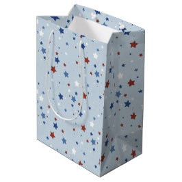 Patriotische Sterne-Geschenktasche Mittlere Geschenktüte
