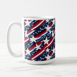 Patriotische Sterne Kaffeetasse