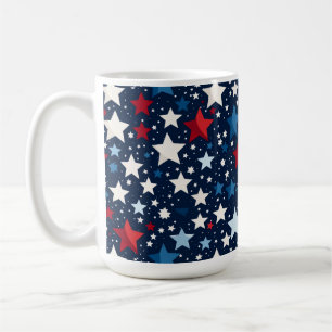 Patriotische Sterne  Kaffeetasse