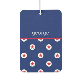 Patriotische Sterne Streifen Muster Name Fun Autolufterfrischer