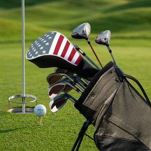 Patriotische Sterne und Streifen amerikanische Fla Golf Headcover