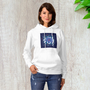Patriotische Sternexplosion Red White und Blue USA Hoodie