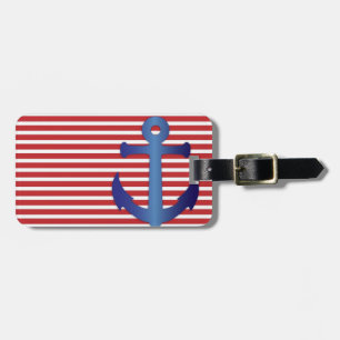 Patriotische Streifen und Gepäckanhänger