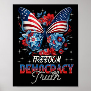 Patriotische subtile Anti-Trump-Kokette patriotisc Poster