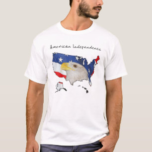 Patriotische Symbole der amerikanischen Unabhängig T-Shirt