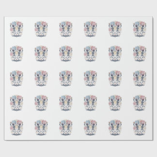 Patriotische tanzende Skelette Feuerwerk 4. Juli Geschenkpapier