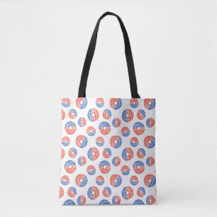 Patriotische Tasche USA Stars, Stripes und Bow Kra