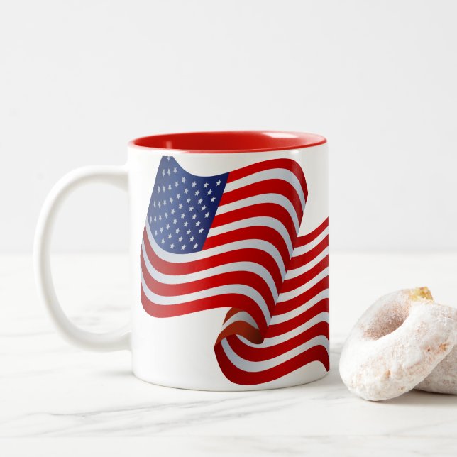 Patriotische Tasse (Mit Donut)
