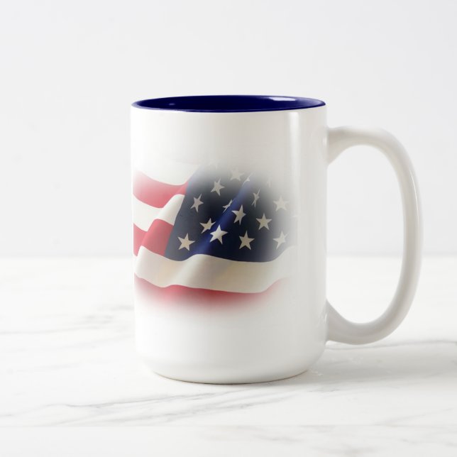 Patriotische Tasse Rot, Weiß und Blau-Amerika (Rechts)