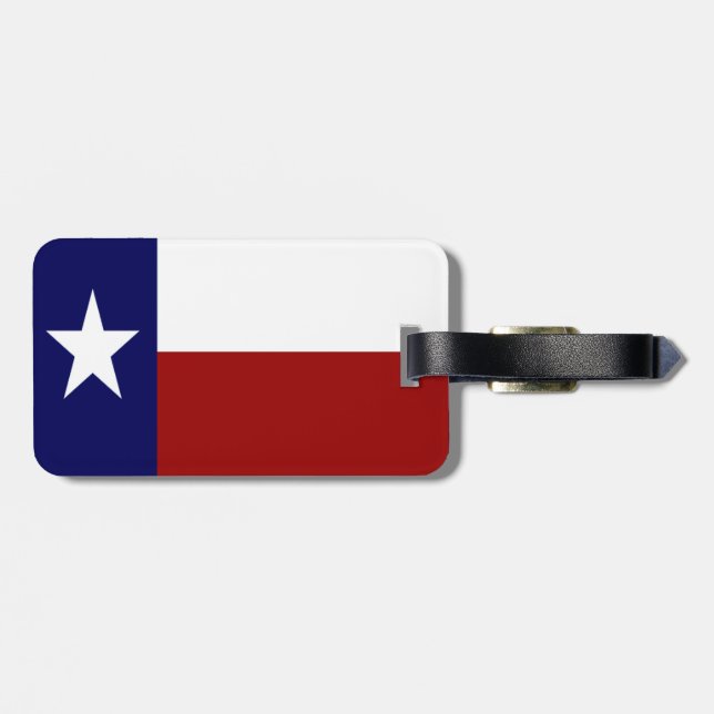 Patriotische Texas-Flagge Gepäckanhänger (Rückseite horizontal)