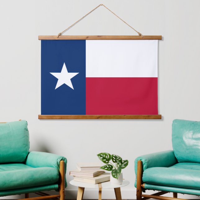 Patriotische Texas Tapestry, Texas Flag Wandteppich Mit Holzrahmen (Wohnzimmer)