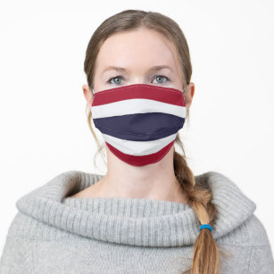 Patriotische Thailändische Flagge Mund-Nasen-Maske Aus Stoff