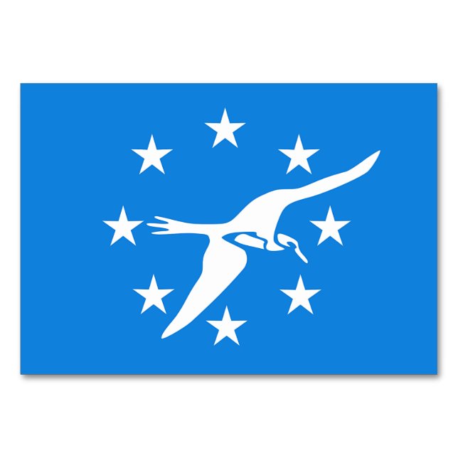 Patriotische Tischkarte mit Flagge von Corpus Chri Tischnummer (Vorderseite)