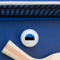 Patriotische Tischtennisball mit Flagge Estlands