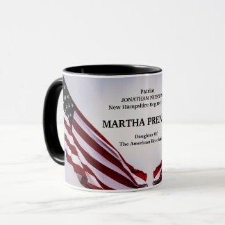 Patriotische Tochter der amerikanischen Revolution Tasse