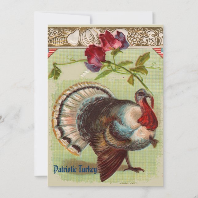 Patriotische Türkei-Party Einladung (Vorderseite)