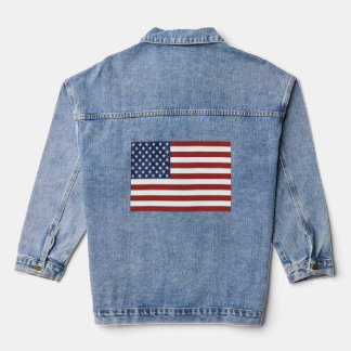 Patriotische U.S. Flagge Women's Denim Jacket Jeansjacke