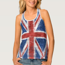 Patriotische UK Gewerkschaft Flag im Grunge-Stil