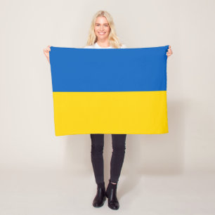Patriotische Ukraine-Flagge Fleecedecke