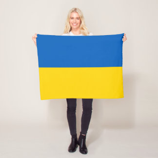 Patriotische Ukraine-Flagge Fleecedecke