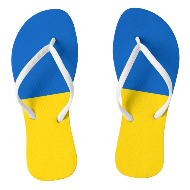 Patriotische Ukraine-Flagge Flip Flops (Fußbett)