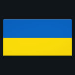 Patriotische Ukraine-Flagge Fotodruck<br><div class="desc">Patriotische Flagge der Ukraine.</div>