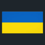 Patriotische Ukraine-Flagge Fotodruck<br><div class="desc">Patriotische Flagge der Ukraine.</div>