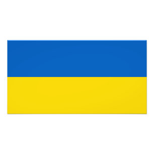 Patriotische Ukraine-Flagge Fotodruck