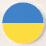 Patriotische Ukraine-Flagge Getränkeuntersetzer<br><div class="desc">Patriotische Flagge der Ukraine.</div>