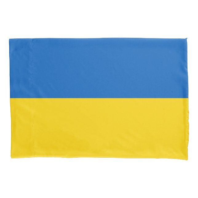 Patriotische Ukraine-Flagge Kissenbezug (Vorderseite)