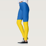 Patriotische Ukraine-Flagge Leggings<br><div class="desc">Patriotische Flagge der Ukraine.</div>