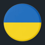 Patriotische Ukraine-Flagge Magnet<br><div class="desc">Patriotische Flagge der Ukraine.</div>