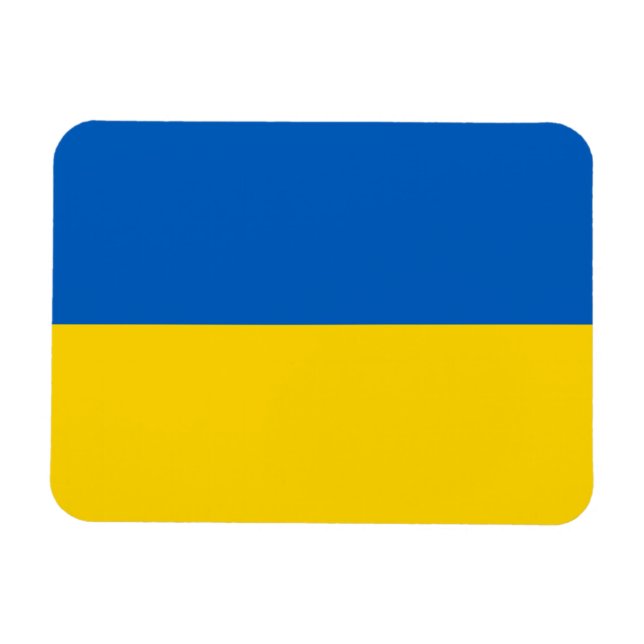 Patriotische Ukraine-Flagge Magnet (Horizontal)