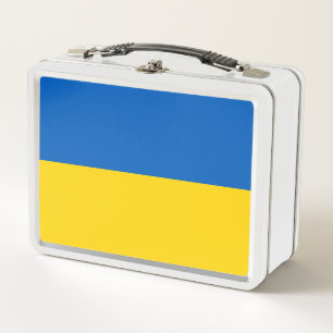 Patriotische Ukraine-Flagge Metall Brotdose