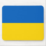 Patriotische Ukraine-Flagge Mousepad<br><div class="desc">Patriotische Flagge der Ukraine.</div>