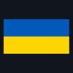 Patriotische Ukraine-Flagge Poster<br><div class="desc">Patriotische Flagge der Ukraine.</div>