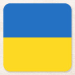 Patriotische Ukraine-Flagge Rechteckiger Pappuntersetzer<br><div class="desc">Patriotische Flagge der Ukraine.</div>