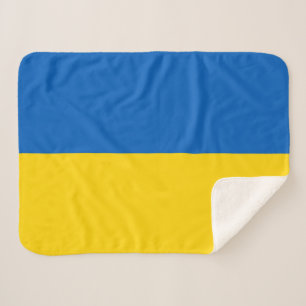 Patriotische Ukraine-Flagge Sherpadecke
