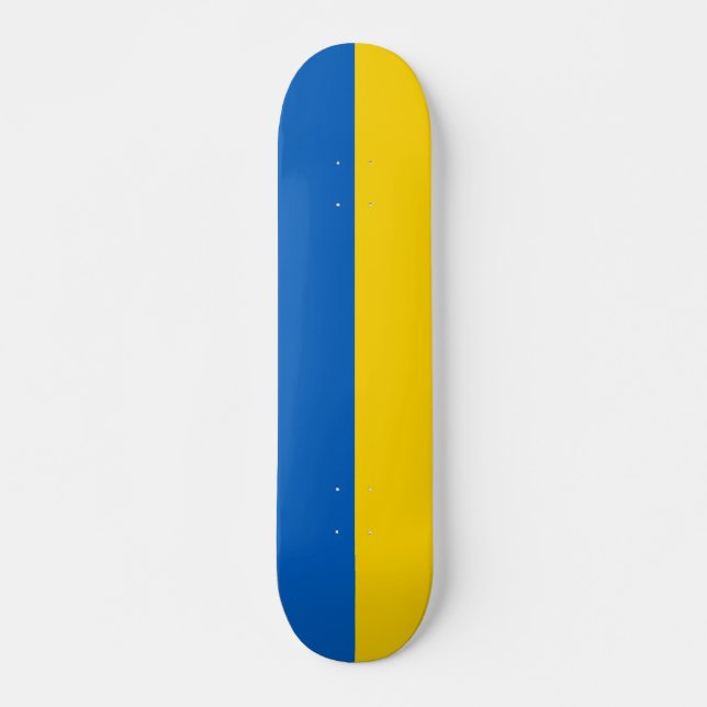 Patriotische Ukraine-Flagge Skateboard (Vorne)