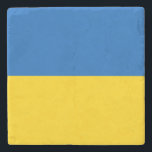 Patriotische Ukraine-Flagge Steinuntersetzer<br><div class="desc">Patriotische Flagge der Ukraine.</div>