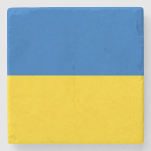 Patriotische Ukraine-Flagge Steinuntersetzer